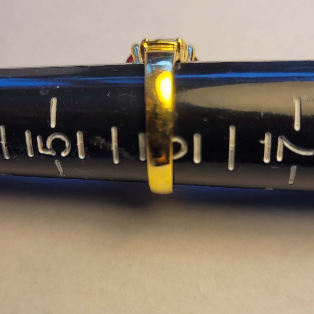 Simulated Ruby Red Ring - image 4